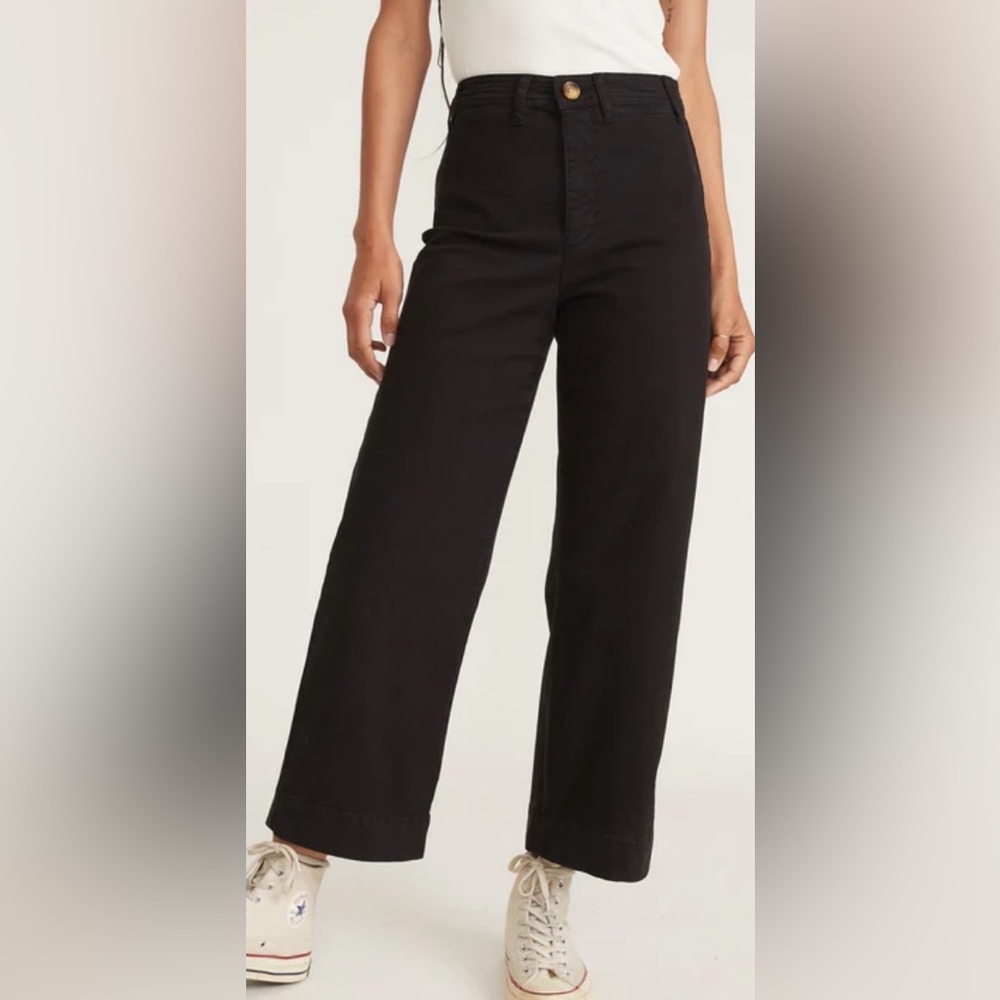 **Marine Layer black Bridget crop pants. Size 6